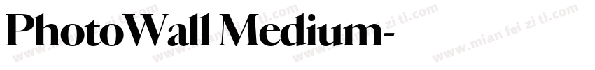 PhotoWall Medium字体转换